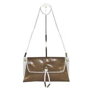 Vintage Noa Vinyl Leather Envelope Shoulder Handbag
